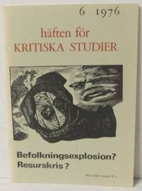 Häften för kritiska studier 6 1976.