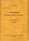 Uttarajjhaya. Word Index and Reverse Word Index