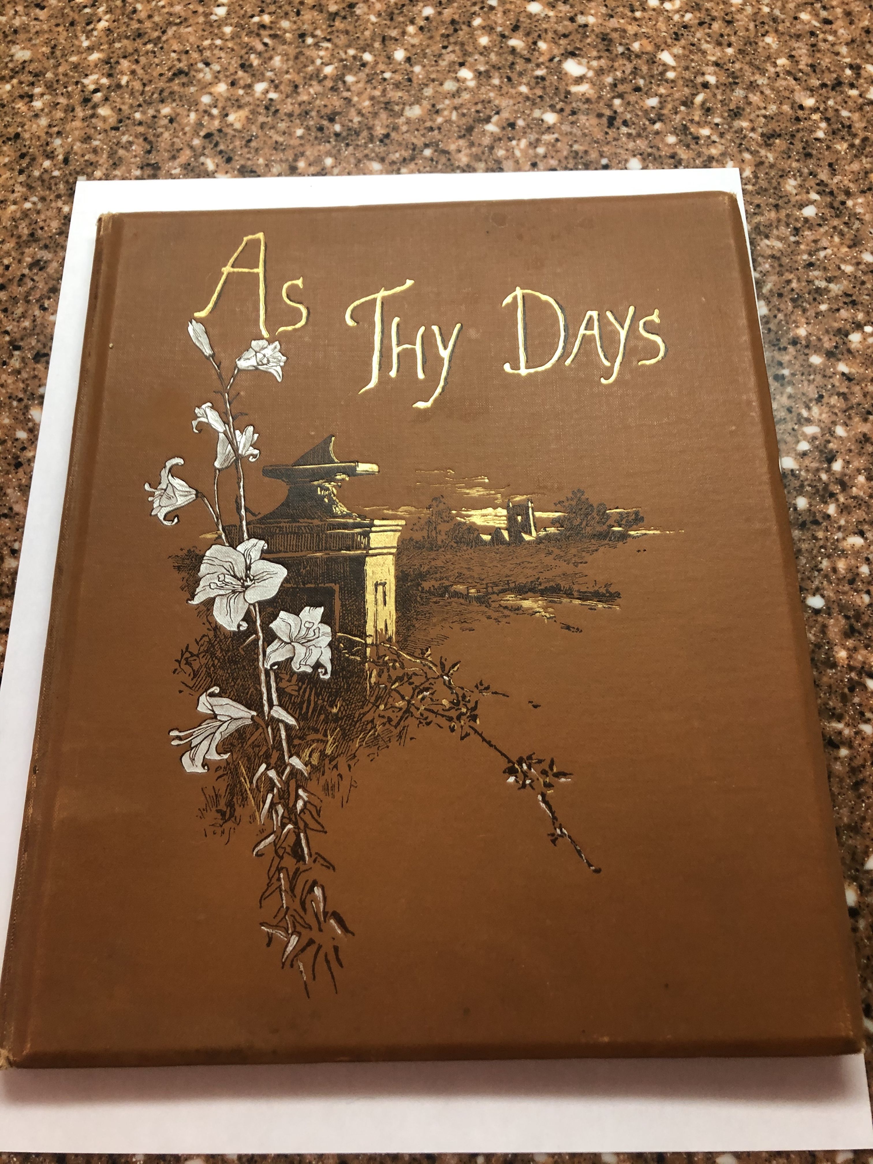 As Thy Days So Shall Thy Strength Be By Fred Hines - 1St - 1888 - From  Masons' Books (Sku: 2814)