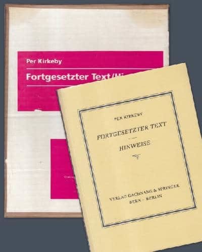 Fortgesetzter Text. Hinweise.