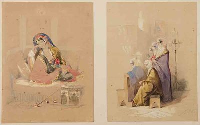 Souvenir de Constantinople et d'un Voyage fait en Egypte en 1845, par le Duc alors Prince Roger de Bauffremont. Aquarelles de Preziosi et du Vicomte Adalbert de Beaumont