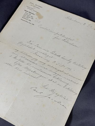 Originalt håndskrevet brev.