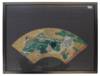 EDO PERIOD PAINTED FAN LEAF DEPICTING SHOGUN