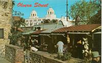 Olvera Street, Los Angeles, California unused chrome Postcard