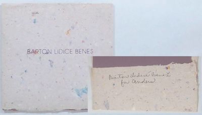 Barton Lidice Benes. February 4-March 2, 1986.…