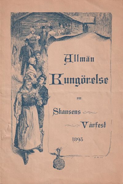 Allmän kungörelse om Skansens vårfest 1893. [Utg.…