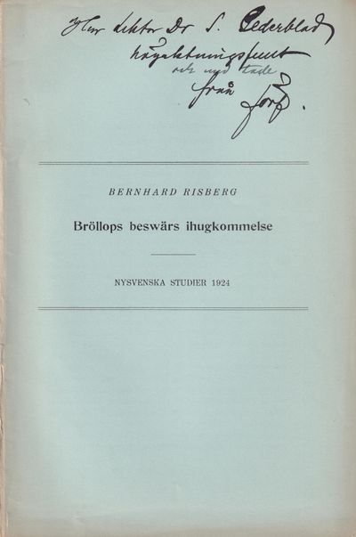 Bröllops Beswärs Ihugkommelse. Några…