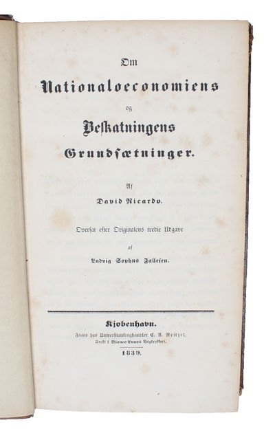 Om Nationaloeconomiens og Beskatningens…