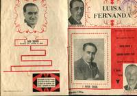 Folleto propaganda Luisa Fernanda