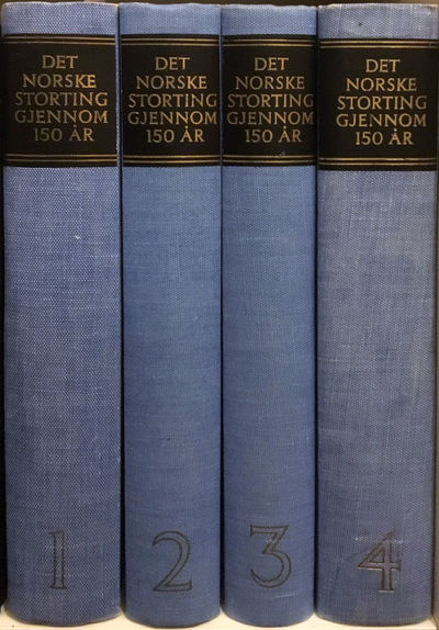 Det Norske Storting gjennom 150 år I-IV. Under…