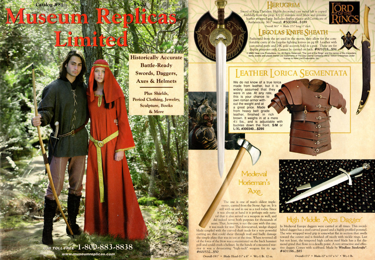 Museum Replicas Limited Catalog 81. Historical Swords, Knives, Armor
