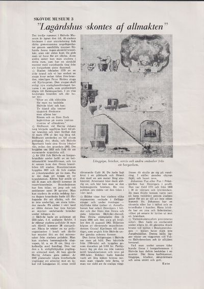 ‘Lagårdshus skontes af allmakten’ [= rubrik].