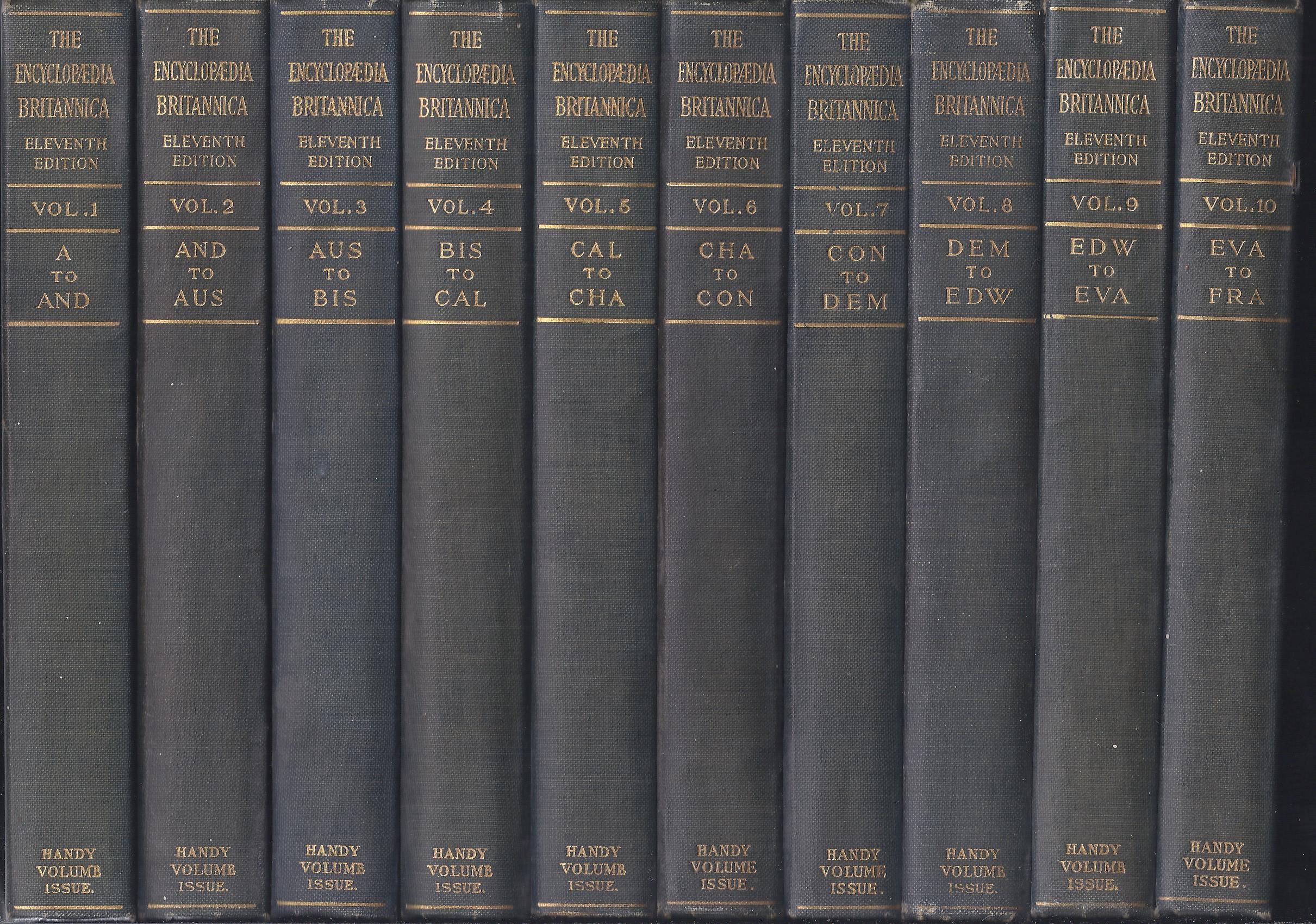The Encyclopedia Britannica; A Dictionary Of Arts, Sciences, Literature And General Information