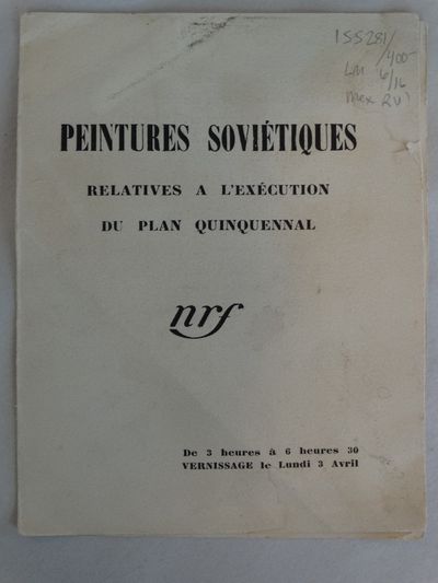 Peintures soviétiques relatives à l'exécution du plan quinquennal
