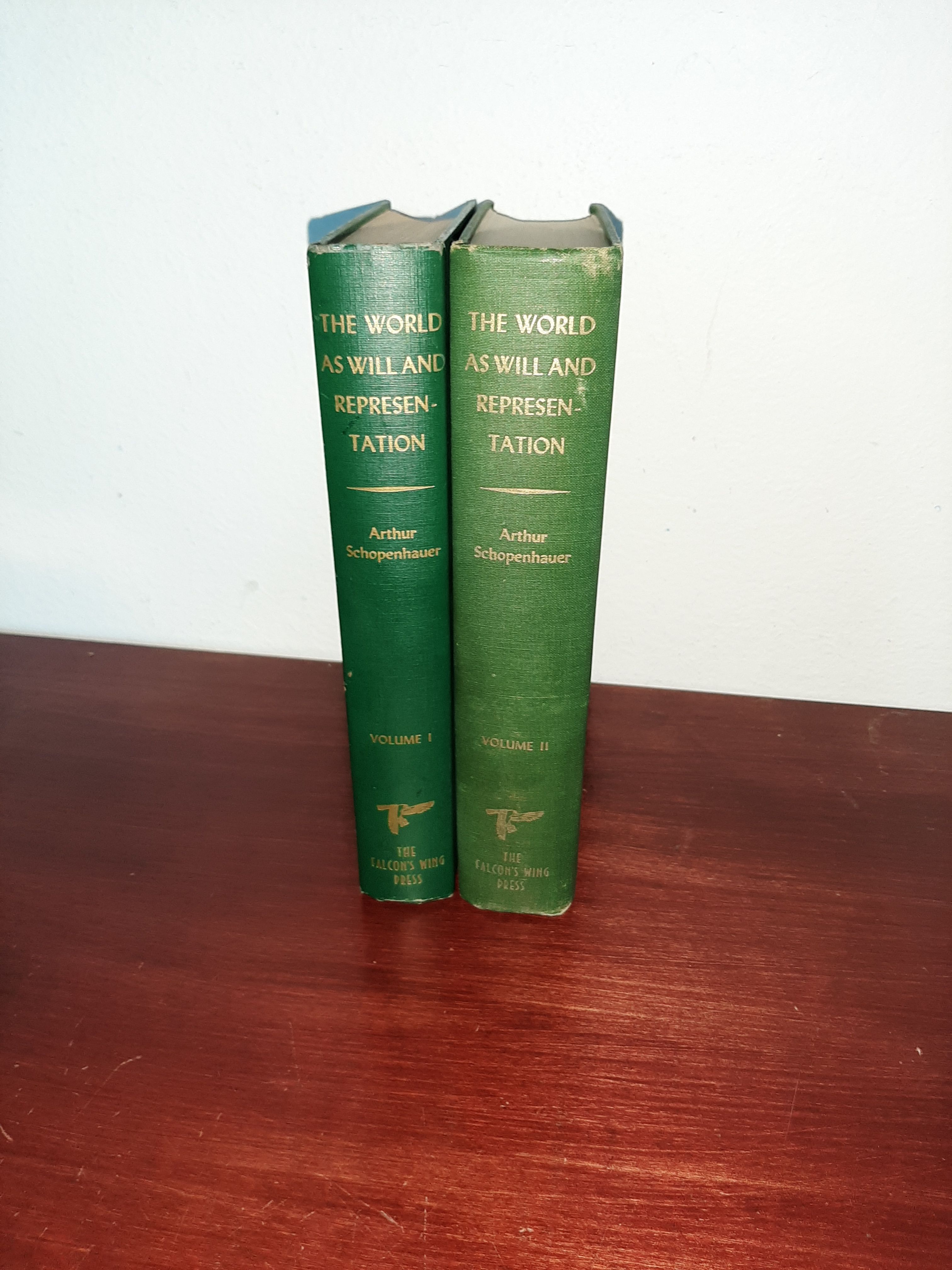 The World as Will and Representation 2 Volumes by Arthur