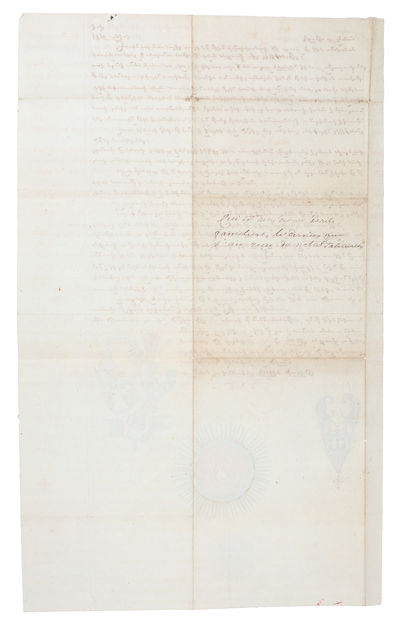 Letter from the Catholicos of Etchmiadzin, Yeprem I, to a certain Haroutioun, dated 1816.  - [LETTER IN ARMENIAN FROM THE CATHOLICOS OF ETCHMIADZIN] (photo 2)