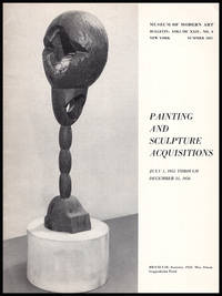 MoMA Painting and Sculpture Acquisitions (July 1, 1953 through December 1, 1956) by New York Museum of Modern Art - Paperback - 1957 - from Diatrope Books (SKU: 26581)