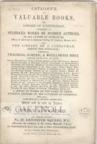 London: Puttick and Simpson, 1868. self paper wrappers. Malcolm?. small 8vo. self paper wrappers. 48...