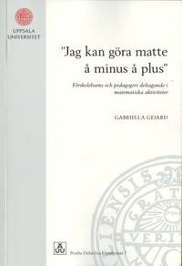 Jag kan göra matte å minus å plus
