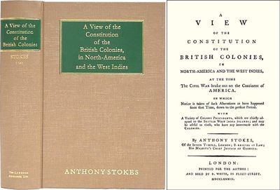 A View of the Constitution of the British Colonies in North-America..