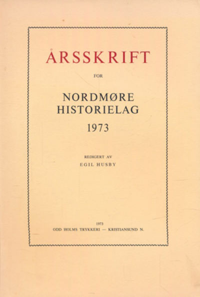ÅRSSKRIFT FOR NORDMØRE HISTORIELAG.