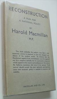 cover of RECONSTRUCTION. A plea for a national policy