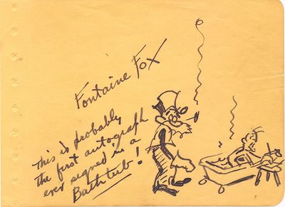 Original Toonerville Trolley Drawing of Skipper Signed