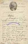 French Revolutionary Historian Franois Mignet Writes A Letter As Perpetual Secretary Of The French Acadmie Des Sciences Morales Et Politiques
