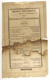 Exercises of commencement by Brown University - 1808 - from Rulon-Miller Books (SKU: 56607)