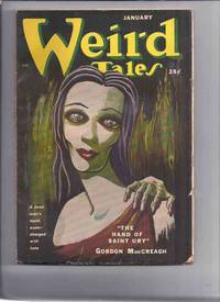 Canadian issue Weird Tales Pulp ( Magazine ) January 1951 ( Hand of Saint Ury; Sixth Gargoyle; Fisherman at Crescent Beach; Something from Out There; Professor Kate; Old Gentleman with Scarlet Umbrella; Unwanted; For a Sea Lover; My Timid Soul )( Canada )