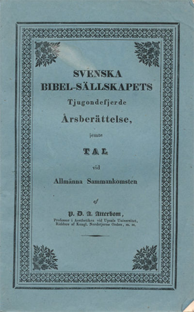 Berättelse och redovisning af Swenska…