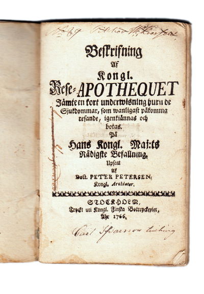 Beskrifning af Kongl. rese-apothequet jämte en…