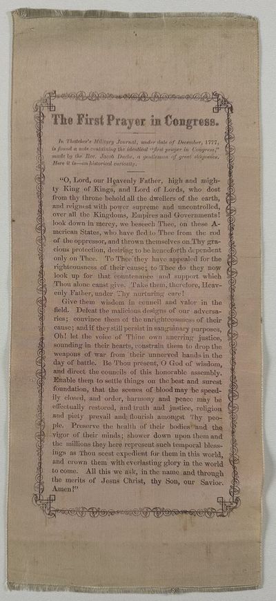 The First Prayer in Congress [caption title]