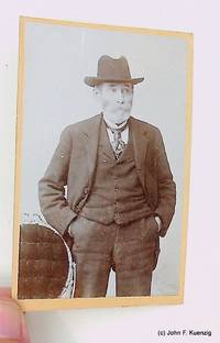 [photograph, cdv] Forger and Saloon Keeper Joseph L English