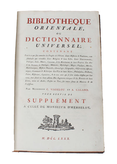 Bibliotheque orientale, ou Dictionnaire…