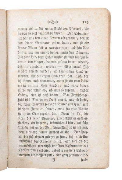 Die Leiden des jungen Werthers. Zweynte ächte Auflage. 2 parts. - [THE MAIN WORK OF THE STURM UND DRANG-ERA. - THE WORLD'S FIRST CULT BOOK] (photo 6)
