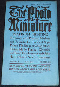 image of The Photo-Miniature: A Magazine of Photographic Information; Edited by John A. Tennant -- vol. 10, no. 115 -- May 1911