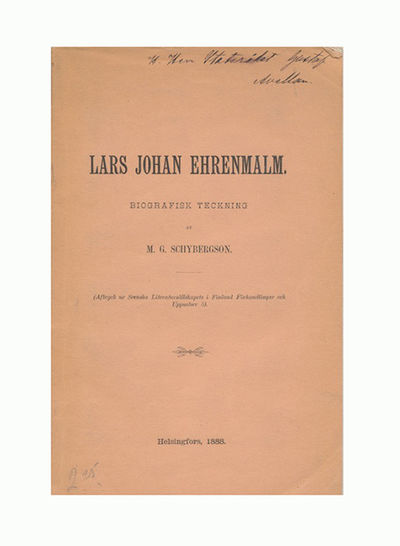 Lars Johan Ehrenmalm. Biografisk teckning.…