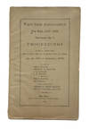 West Side Association. New York, 1872-1873. Document No. 1. Proceedings of a Public Meeting Held at Lyric Hall, on 6th Avenue Near 42nd Street, On the 22d of January, 1873. Addresses by Wm. R. Martin, Wheeler H. Peckham, S.E. Church. J. W. Pirsson, Reports by Wm. R. Martin, H. B. Bacon Correspondence with Andrew H. Green, Geor. m. Van Nort