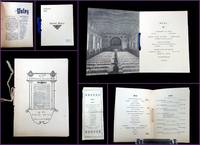 A Collection of Menus and related Ephemera from Yale, circa 1902