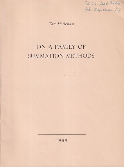 On a family of summation methods I-II.