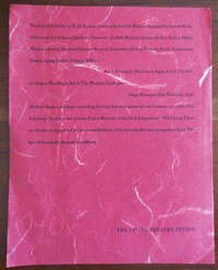 cover of Announcement Flyer for The Age of Anxiety by W. H. Auden directed by Judith Malina, Designed by Julian Beck with Music by Jackson MacLow
