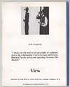 View: Vol. I No. 5 October, 1978 - Tom Marioni