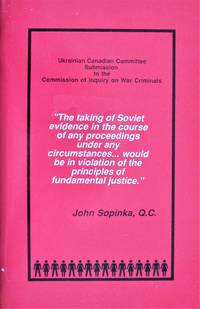 image of Ukrainian Canadian Committee Submission to the Commission of Inquiry on War Criminals