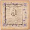 [Broadside napkin]: Souvenir In Affectionate Remembrance of Field Marshall Rt. Hon. Earl Kitchener, His Staff, Captain, and Crew, Who lost their lives on H.M.S. Hampshire, June 5th, 1916... Memorial Service at St. Paul's Cathederal on Tuesday June 13th 1916