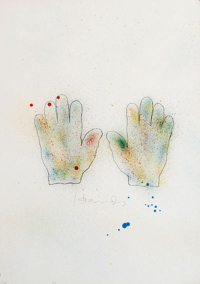 HANDS. Lithograph 1970/76