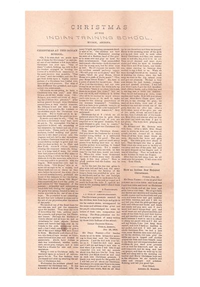 Tucson Indian School archive of...; (photo 1)