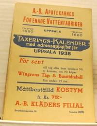 Taxerings-kalender med adressupgifter för Uppsala…
