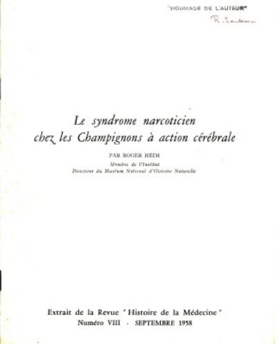 Le syndrome narcoticien chez les Champignons à…