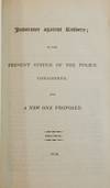 Insurance against Robbery; or, the Present System of Police Considered, and a New One Considered